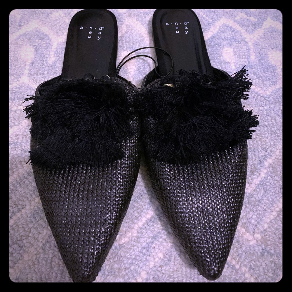 Black loafers